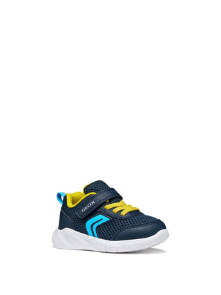 KIDS' SNEAKERS - GEOX NAVY-YELLOW - B454UC 01454 2