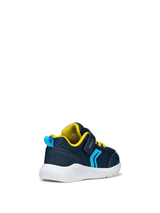 KIDS' SNEAKERS - GEOX NAVY-YELLOW - B454UC 01454 4