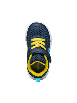 KIDS' SNEAKERS - GEOX NAVY-YELLOW - B454UC 01454 5