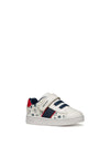 KIDS' SNEAKERS - GEOX WHITE-RED - B455LA 000BC 2