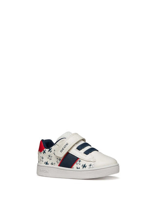 KIDS' SNEAKERS - GEOX WHITE-RED - B455LA 000BC 2