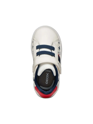 KIDS' SNEAKERS - GEOX WHITE-RED - B455LA 000BC 5