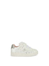 GIRLS' SNEAKERS - GEOX WHITE-SILVER - B455MA 0BCKC 1