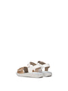 GIRL'S SANDALS - GEOX WHITE-GOLD - B455TB 054AJ 2