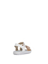 GIRL'S SANDALS - GEOX WHITE-GOLD - B455TB 054AJ 5