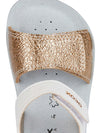 GIRL'S SANDALS - GEOX WHITE-GOLD - B455TB 054AJ 8