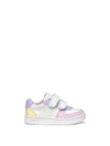 GIRLS' SNEAKERS - GEOX WHITE-YELLOW - B555MA 000BC 1