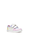GIRLS' SNEAKERS - GEOX WHITE-YELLOW - B555MA 000BC 3
