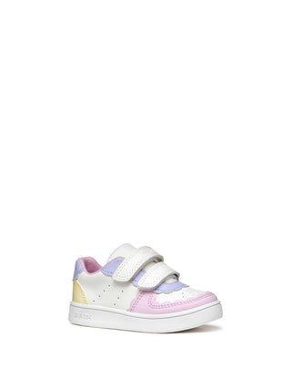 GIRLS' SNEAKERS - GEOX WHITE-YELLOW - B555MA 000BC 3