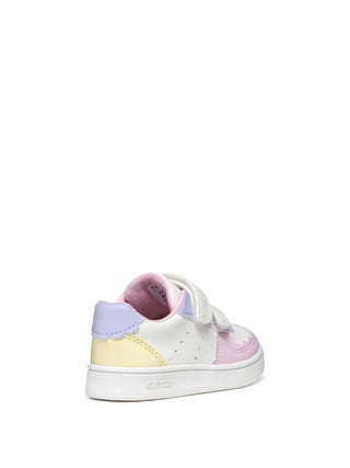 GIRLS' SNEAKERS - GEOX WHITE-YELLOW - B555MA 000BC 5