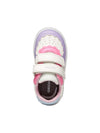 GIRLS' SNEAKERS - GEOX WHITE-LILAC - B555MA 000BC 5