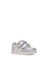 GIRLS' SNEAKERS - GEOX WHITE-SILVER - B555MA 054AJ 2