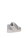GIRLS' SNEAKERS - GEOX WHITE-SILVER - B555MA 054AJ 4