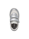 GIRLS' SNEAKERS - GEOX WHITE-SILVER - B555MA 054AJ 5