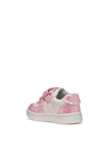 GIRLS' SNEAKERS - GEOX WHITE-PINK - B555MA 054AJ 3
