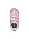 GIRLS' SNEAKERS - GEOX WHITE-PINK - B555MA 054AJ 5