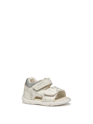 SANDALO BAMBINA - GEOX BIANCO-ARGENTO - B556FD 000BC 2