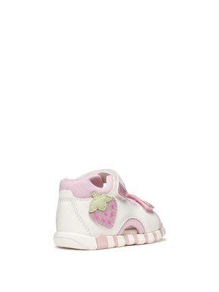 SANDALO BAMBINA - GEOX BIANCO-ROSA - B6517A 054GN 6