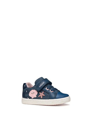 GIRLS' SNEAKERS - GEOX BLUE-PINK - B651MB 00954 2