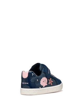 GIRLS' SNEAKERS - GEOX BLUE-PINK - B651MB 00954 4