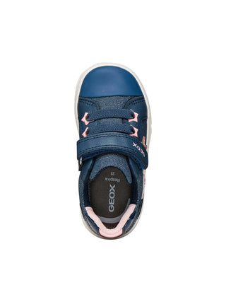 GIRLS' SNEAKERS - GEOX BLUE-PINK - B651MB 00954 5