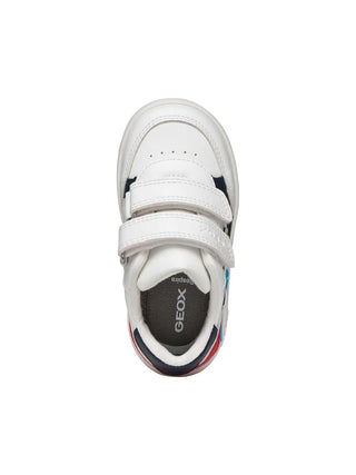 SNEAKERS BAMBINO - GEOX BIANCO-ROSSO - B655LC 000BC 5