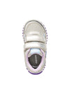 GIRLS' SNEAKERS - GEOX SILVER-LILAC - B6561C 0AJAS 5