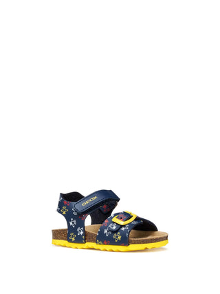 SANDALO BAMBINO - GEOX NAVY-GIALLO - B922QA 00004 2