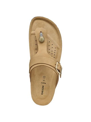 WOMEN'S FLIP-FLOPS - GEOX TAUPE - D35LSK 00032 5