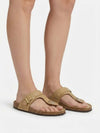 WOMEN'S FLIP-FLOPS - GEOX TAUPE - D35LSK 00032 7