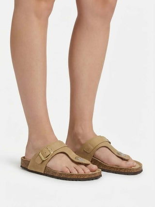 WOMEN'S FLIP-FLOPS - GEOX TAUPE - D35LSK 00032 7