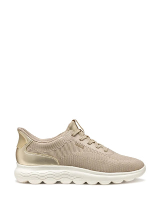 SNEAKERS DONNA - GEOX TAUPE-ORO - D557MA 06KBN