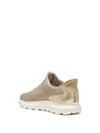 WOMEN'S SNEAKERS - GEOX TAUPE-GOLD - D557MA 06KBN 3