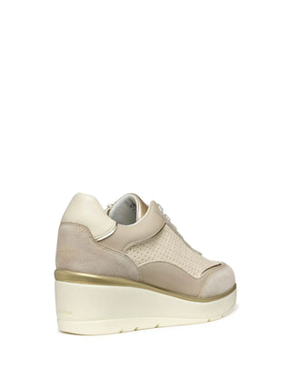 SNEAKERS DONNA - GEOX BEIGE-TAUPE - D55RAB 05422 4