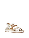 WOMEN'S SANDAL - GEOX WHITE-GOLD - D650JA 054AJ 2