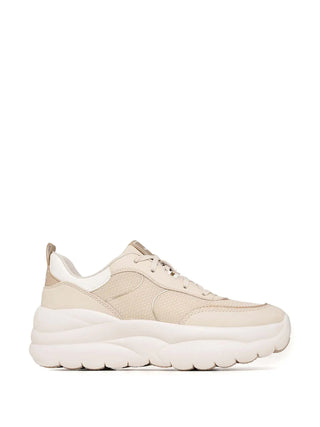 SNEAKERS DONNA - GEOX BEIGE-ORO - D651FB 09BBN