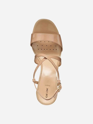 SANDALO DONNA - GEOX MARRONE - D652KA 00066 3