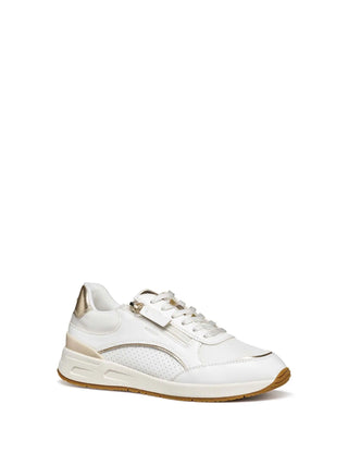 WOMEN'S SNEAKERS - GEOX WHITE-GOLD - D65NQB 05411 2