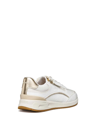 WOMEN'S SNEAKERS - GEOX WHITE-GOLD - D65NQB 05411 4