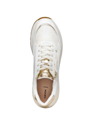 WOMEN'S SNEAKERS - GEOX WHITE-GOLD - D65NQB 05411 5