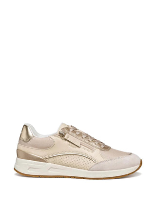 WOMEN'S SNEAKERS - GEOX BEIGE-GOLD - D65NQB 054AC