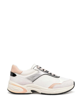 SNEAKERS DONNA - GEOX BIANCO-ARGENTO - D65YLA 014BN