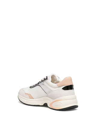 WOMEN'S SNEAKERS - GEOX WHITE-SILVER - D65YLA 014BN 3
