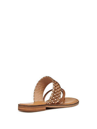 WOMEN'S FLAT SHOE - GEOX CAMEL - D65YMG 0KFKY 4