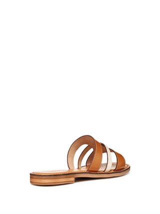 WOMAN SANDALS - GEOX CAMEL - D65YMP 0001J 4