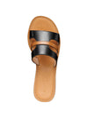 WOMEN'S PUMP - GEOX BLACK-CAMEL - D65YMP 0001J 5