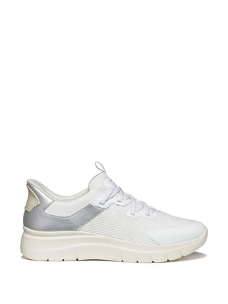 SNEAKERS DONNA - GEOX BIANCO-ARGENTO - D670JB 014AJ