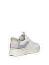 WOMEN'S SNEAKERS - GEOX WHITE-SILVER - D670JB 014AJ 4