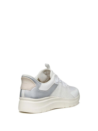 WOMEN'S SNEAKERS - GEOX WHITE-SILVER - D670JB 014AJ 4