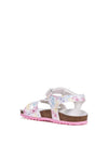 GIRL'S SANDAL - GEOX WHITE-PINK - J158MC 000FC 3